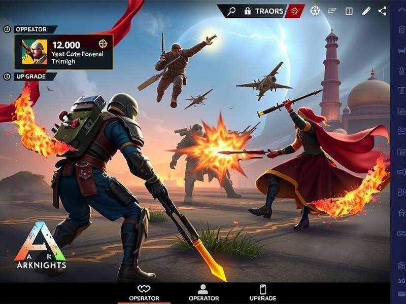 Arknights India Triumph operator collection and upgrade interface